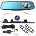 Vehicle Blackbox DVR Car Rear View Mirror with full 1080p HD Recording